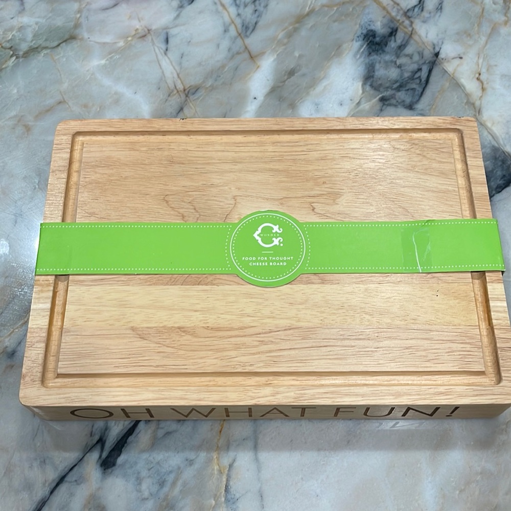“Be Merry!” Engraved Solid Wood Cutting Board - 12” x 8” x 1.5”